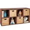 Best Choice Products 8-Cube Bookshelf, 13.5in Display Storage System, Organizer w/ Removable Back Panels